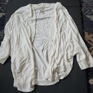 Loft white cardigan